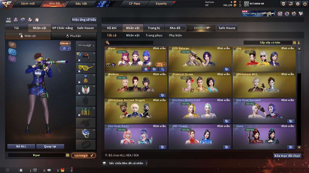 shop acc cf uy tin gia re